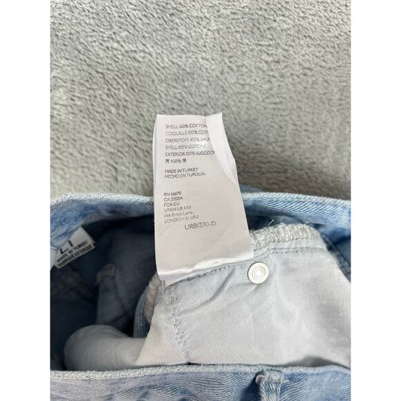 Urban Outiftters BDG High Rise Baggy Jeans 27 Light Wash Thrashed Distressed - Picture 9 of 16